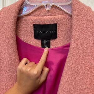 Tahari Pearl Pink Coat